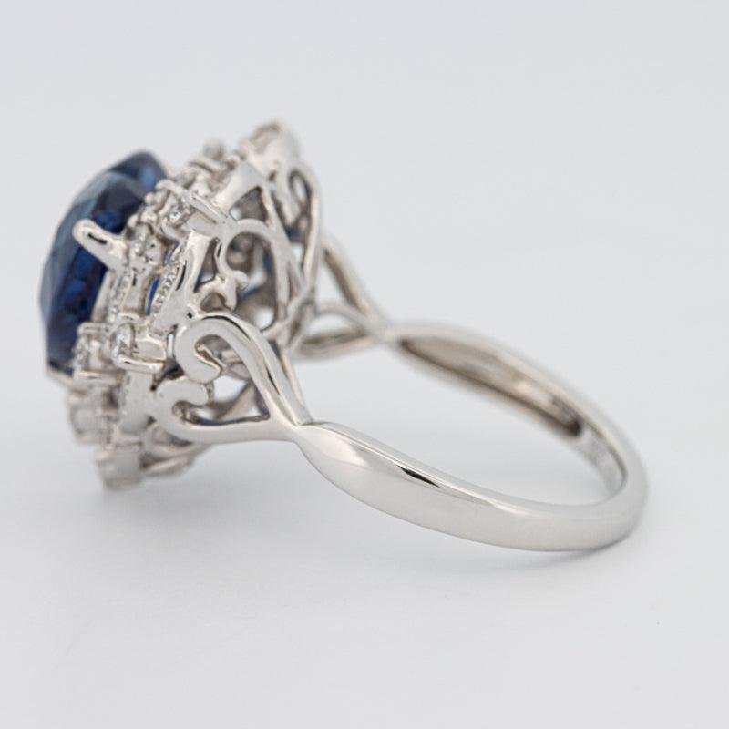 7.47 CT Natural Madagascar Blue Sapphire Ring - ZIZOV DIAMONDS