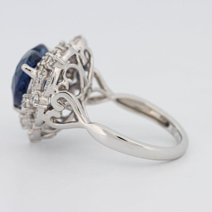 7.47 CT Natural Madagascar Blue Sapphire Ring - ZIZOV DIAMONDS