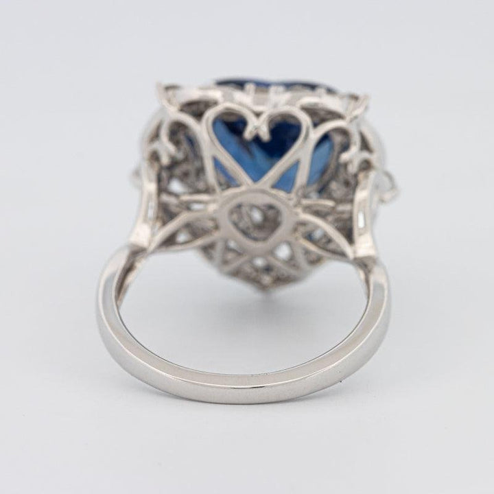 7.47 CT Natural Madagascar Blue Sapphire Ring - ZIZOV DIAMONDS
