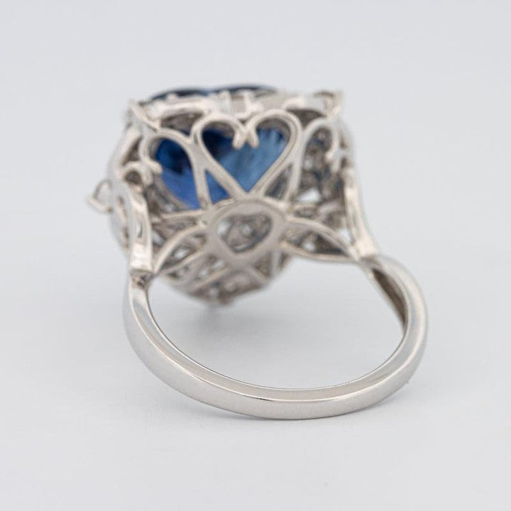 7.47 CT Natural Madagascar Blue Sapphire Ring - ZIZOV DIAMONDS