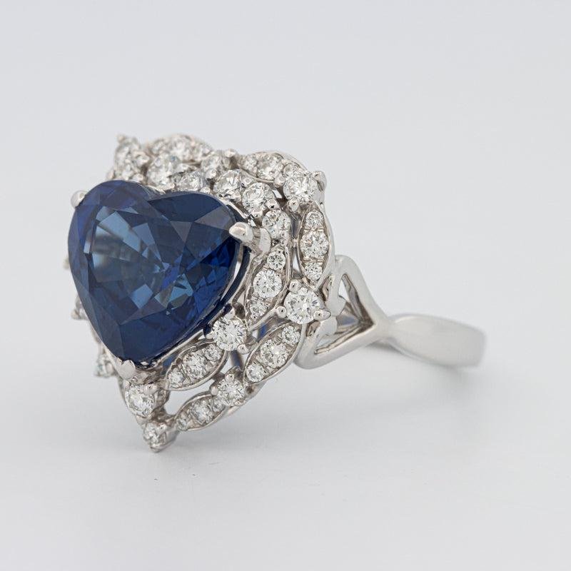 7.47 CT Natural Madagascar Blue Sapphire Ring - ZIZOV DIAMONDS
