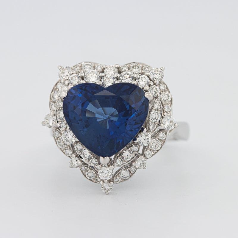 7.47 CT Natural Madagascar Blue Sapphire Ring - ZIZOV DIAMONDS