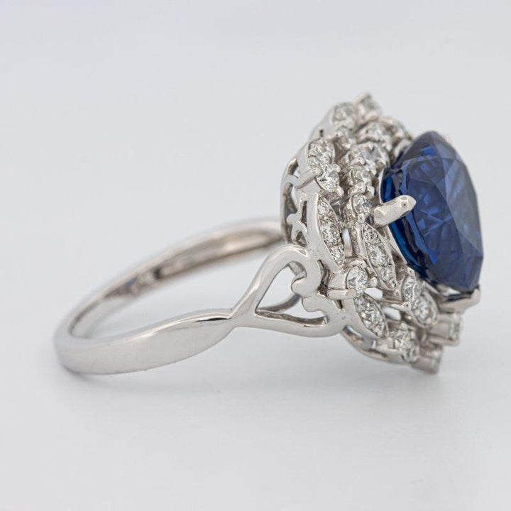 7.47 CT Natural Madagascar Blue Sapphire Ring - ZIZOV DIAMONDS