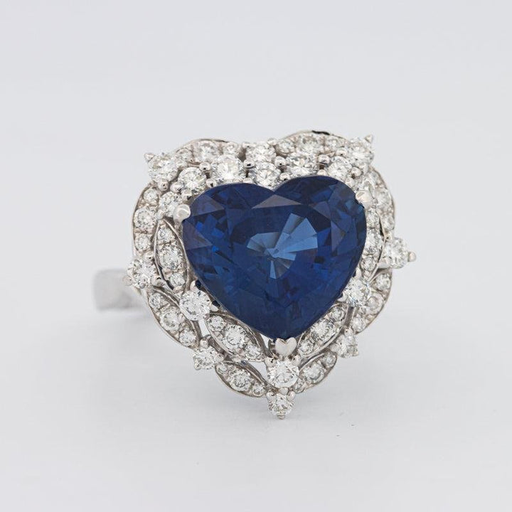 7.47 CT Natural Madagascar Blue Sapphire Ring - ZIZOV DIAMONDS