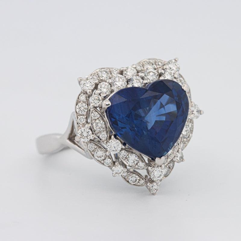 7.47 CT Natural Madagascar Blue Sapphire Ring - ZIZOV DIAMONDS