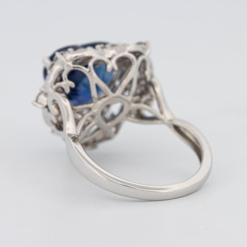 7.47 CT Natural Madagascar Blue Sapphire Ring - ZIZOV DIAMONDS