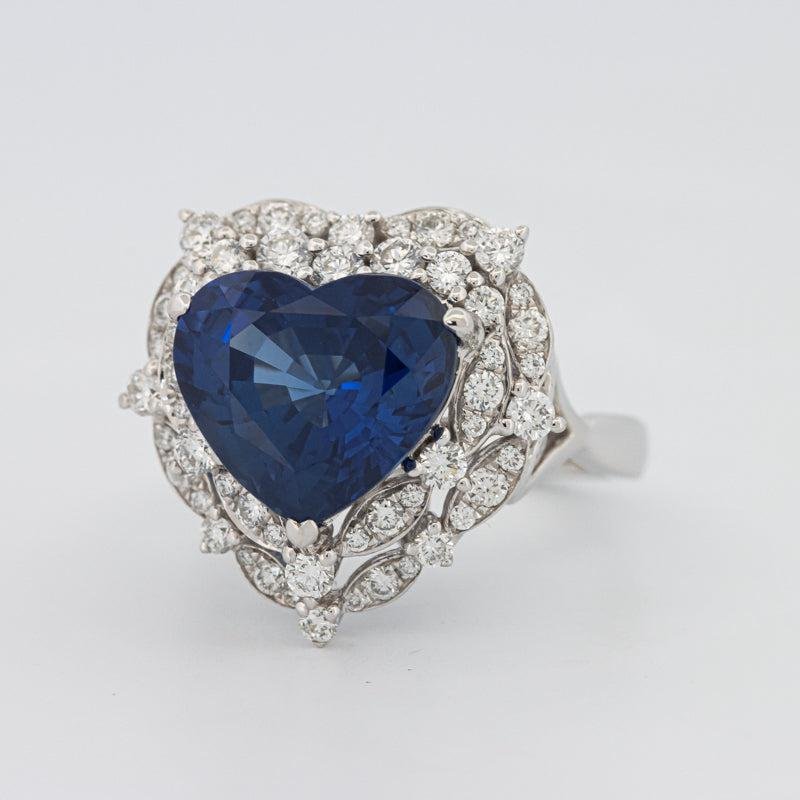 7.47 CT Natural Madagascar Blue Sapphire Ring - ZIZOV DIAMONDS
