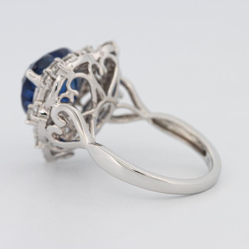 7.47 CT Natural Madagascar Blue Sapphire Ring - ZIZOV DIAMONDS