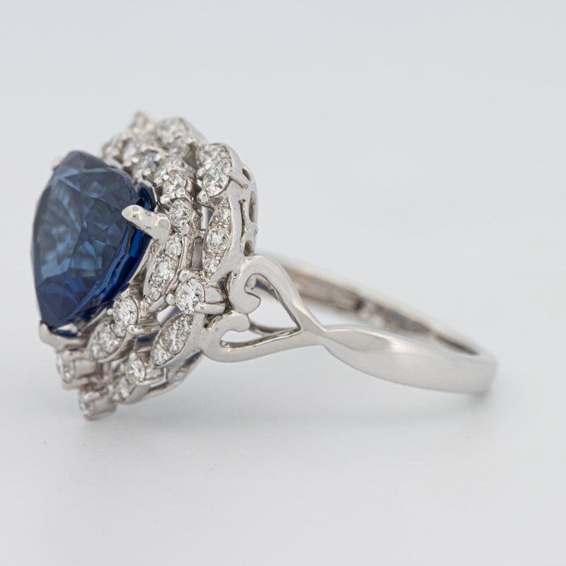 7.47 CT Natural Madagascar Blue Sapphire Ring - ZIZOV DIAMONDS