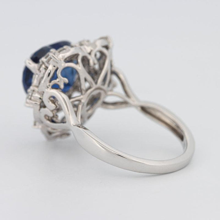 7.47 CT Natural Madagascar Blue Sapphire Ring - ZIZOV DIAMONDS