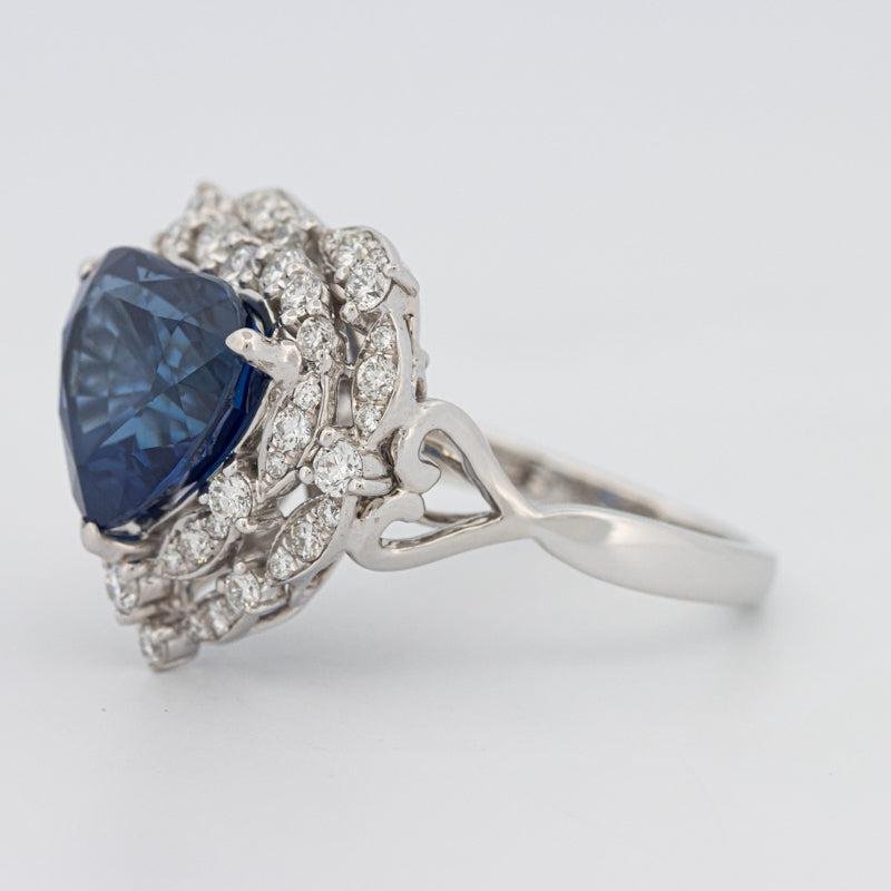 7.47 CT Natural Madagascar Blue Sapphire Ring - ZIZOV DIAMONDS