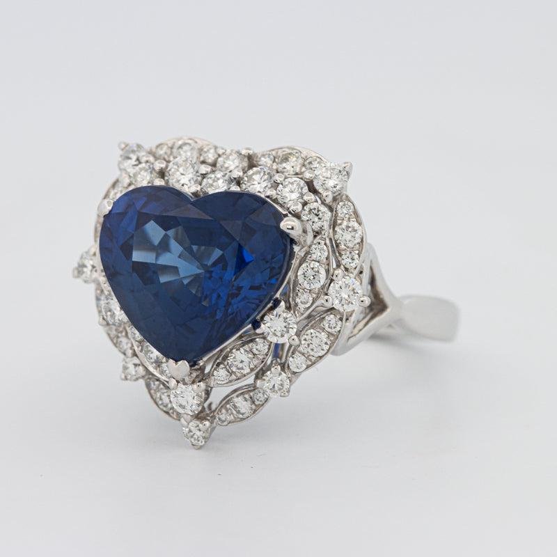 7.47 CT Natural Madagascar Blue Sapphire Ring - ZIZOV DIAMONDS