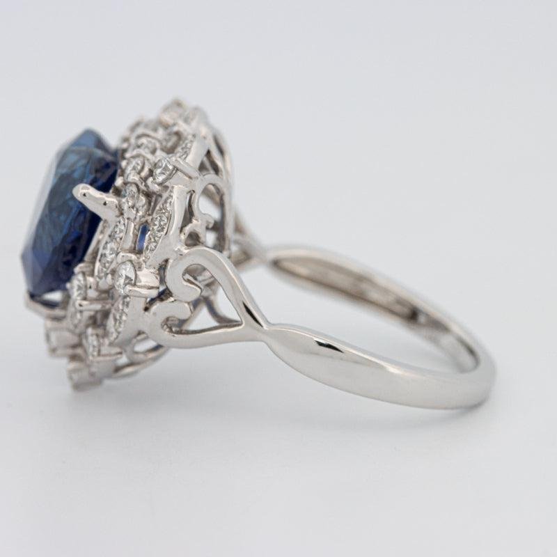 7.47 CT Natural Madagascar Blue Sapphire Ring - ZIZOV DIAMONDS