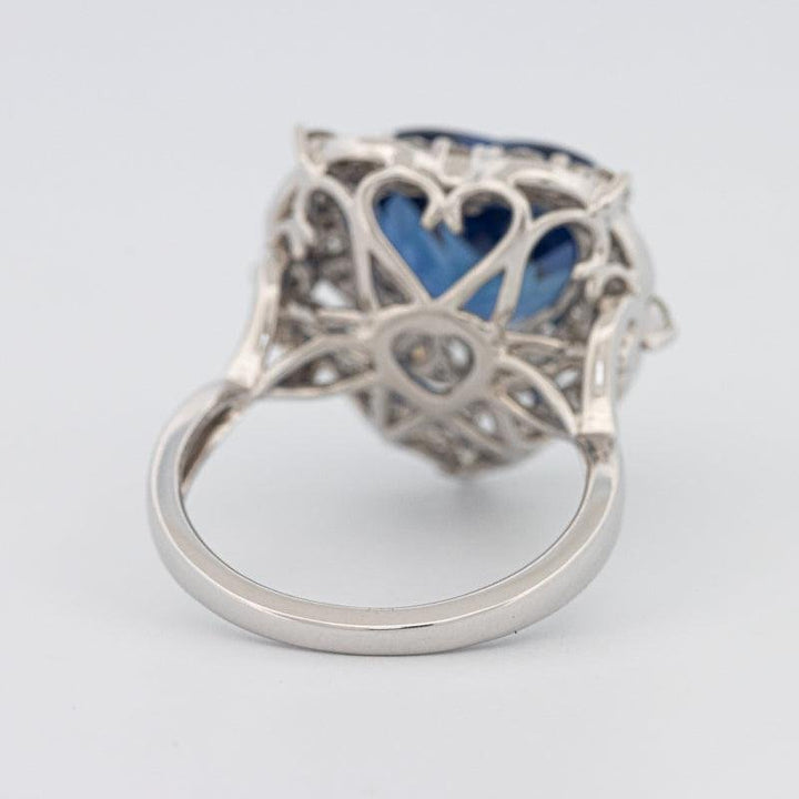7.47 CT Natural Madagascar Blue Sapphire Ring - ZIZOV DIAMONDS