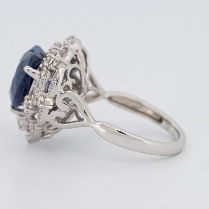 7.47 CT Natural Madagascar Blue Sapphire Ring - ZIZOV DIAMONDS