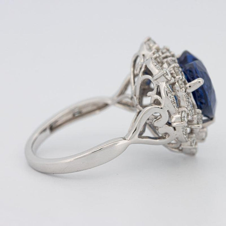 7.47 CT Natural Madagascar Blue Sapphire Ring - ZIZOV DIAMONDS