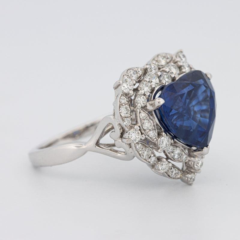 7.47 CT Natural Madagascar Blue Sapphire Ring - ZIZOV DIAMONDS