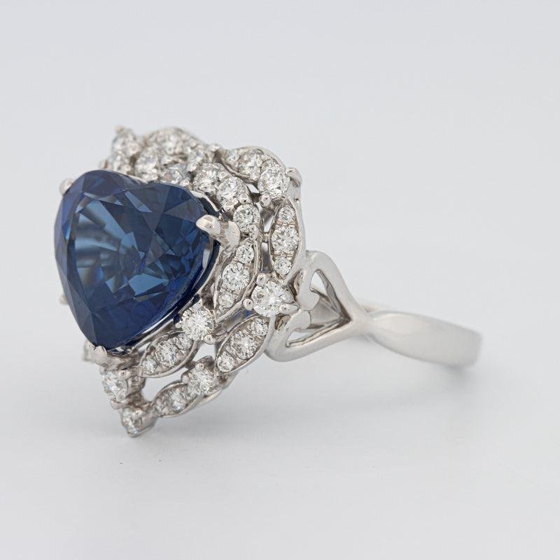 7.47 CT Natural Madagascar Blue Sapphire Ring - ZIZOV DIAMONDS
