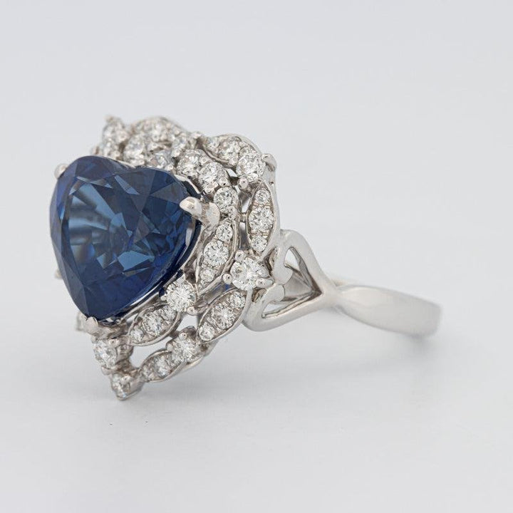 7.47 CT Natural Madagascar Blue Sapphire Ring - ZIZOV DIAMONDS