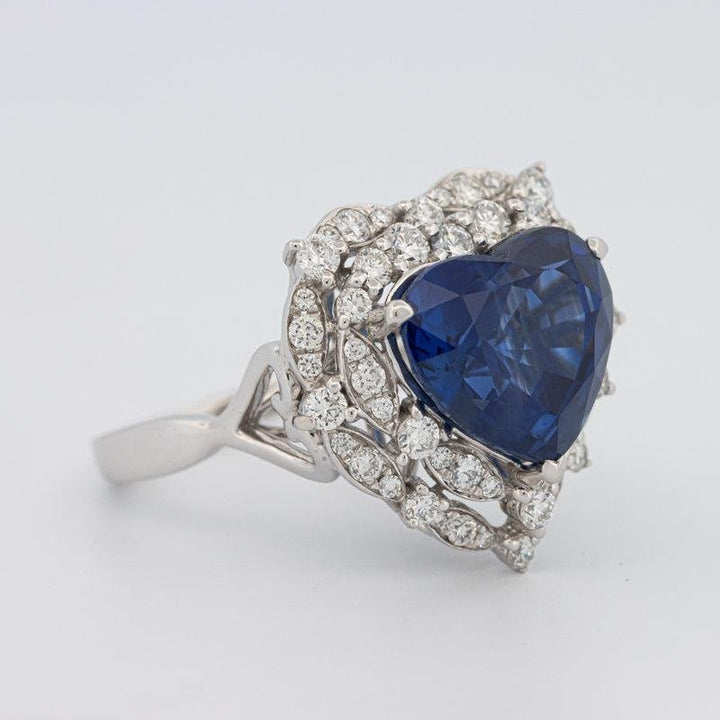 7.47 CT Natural Madagascar Blue Sapphire Ring - ZIZOV DIAMONDS