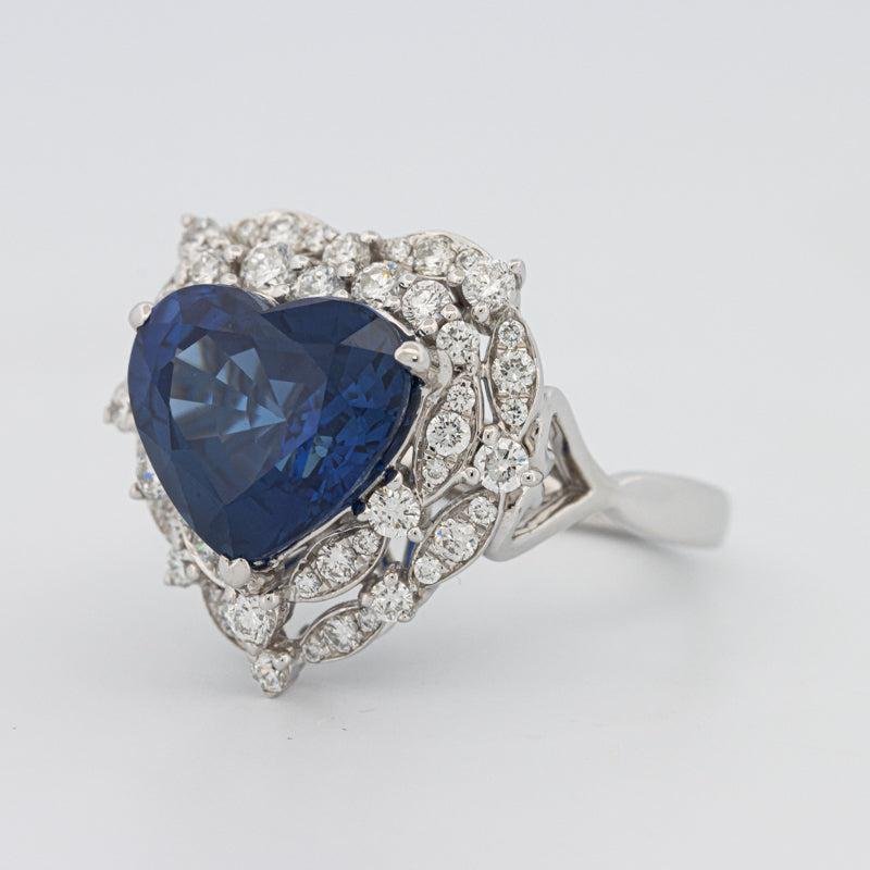 7.47 CT Natural Madagascar Blue Sapphire Ring - ZIZOV DIAMONDS