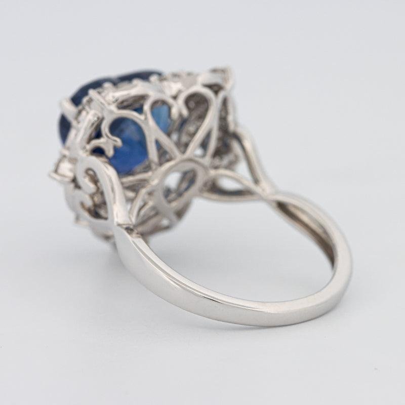 7.47 CT Natural Madagascar Blue Sapphire Ring - ZIZOV DIAMONDS