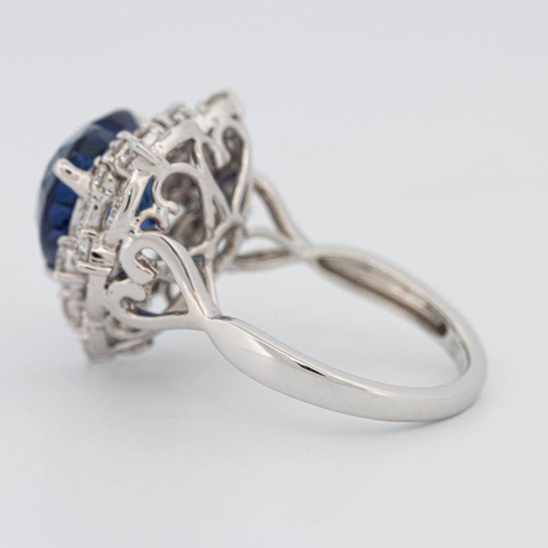 7.47 CT Natural Madagascar Blue Sapphire Ring - ZIZOV DIAMONDS