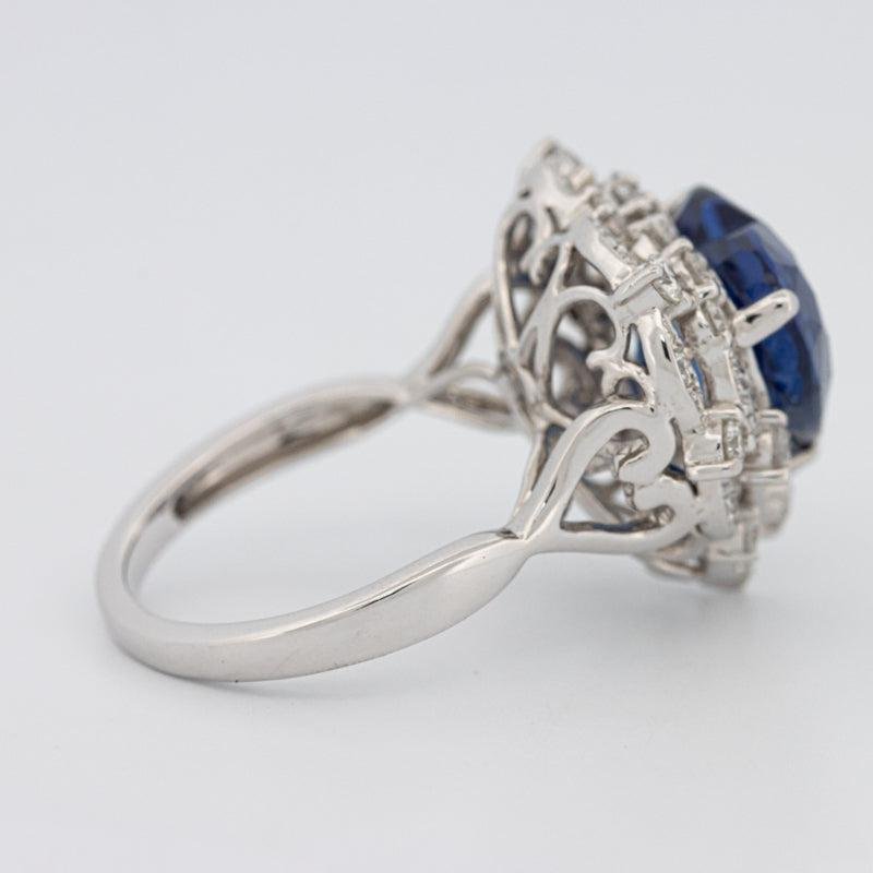 7.47 CT Natural Madagascar Blue Sapphire Ring - ZIZOV DIAMONDS