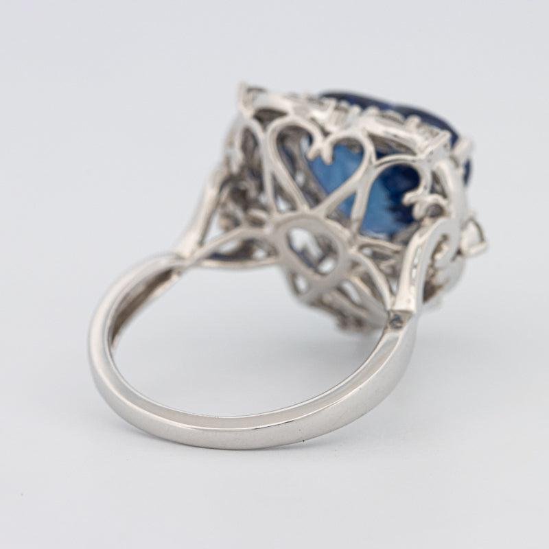 7.47 CT Natural Madagascar Blue Sapphire Ring - ZIZOV DIAMONDS