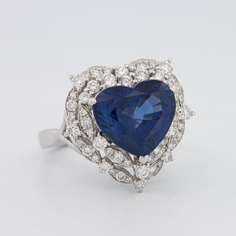 7.47 CT Natural Madagascar Blue Sapphire Ring - ZIZOV DIAMONDS