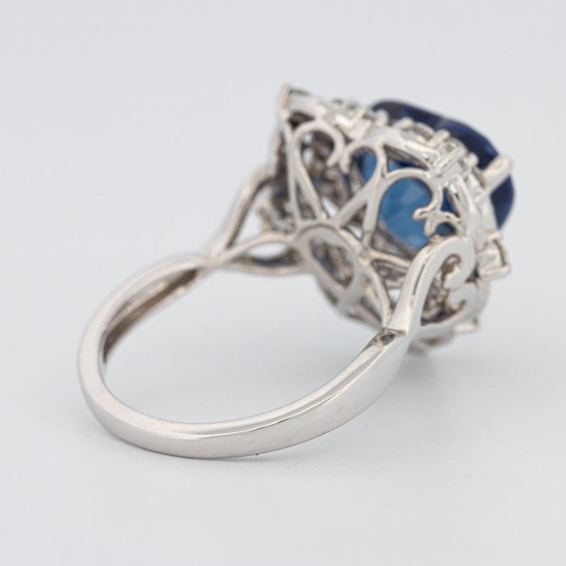 7.47 CT Natural Madagascar Blue Sapphire Ring - ZIZOV DIAMONDS
