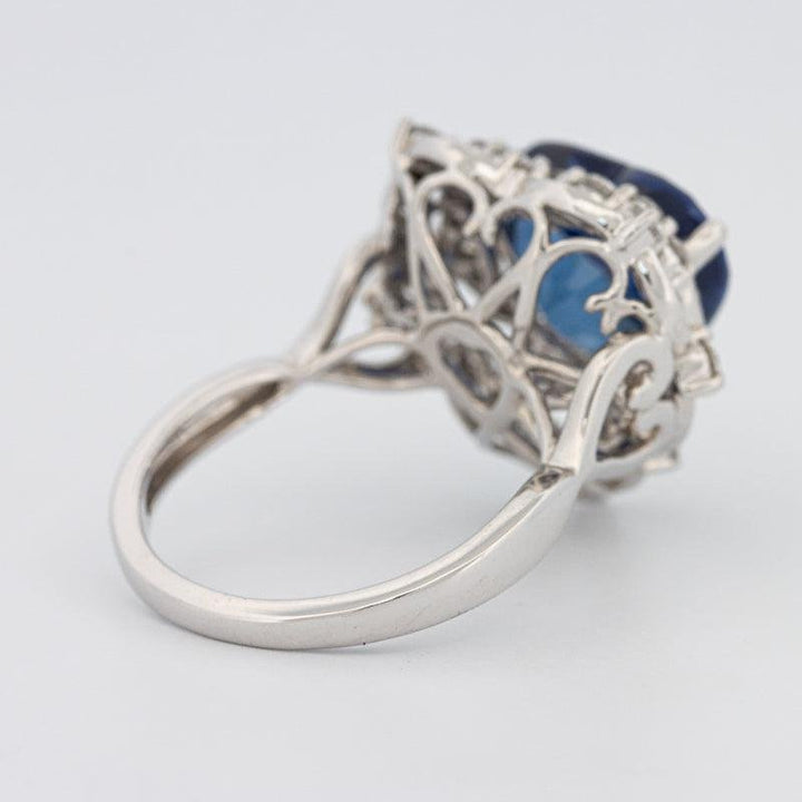 7.47 CT Natural Madagascar Blue Sapphire Ring - ZIZOV DIAMONDS