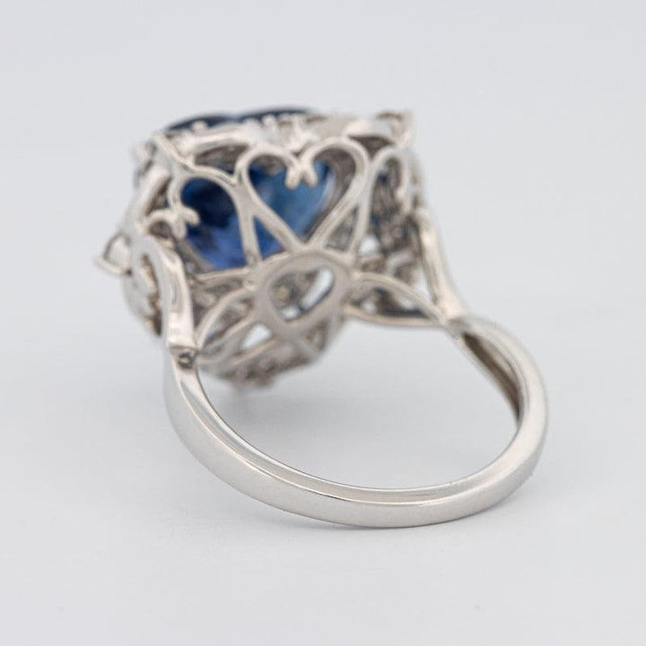 7.47 CT Natural Madagascar Blue Sapphire Ring - ZIZOV DIAMONDS