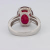 7.60 CT Oval Red Ruby Ring - ZIZOV DIAMONDS
