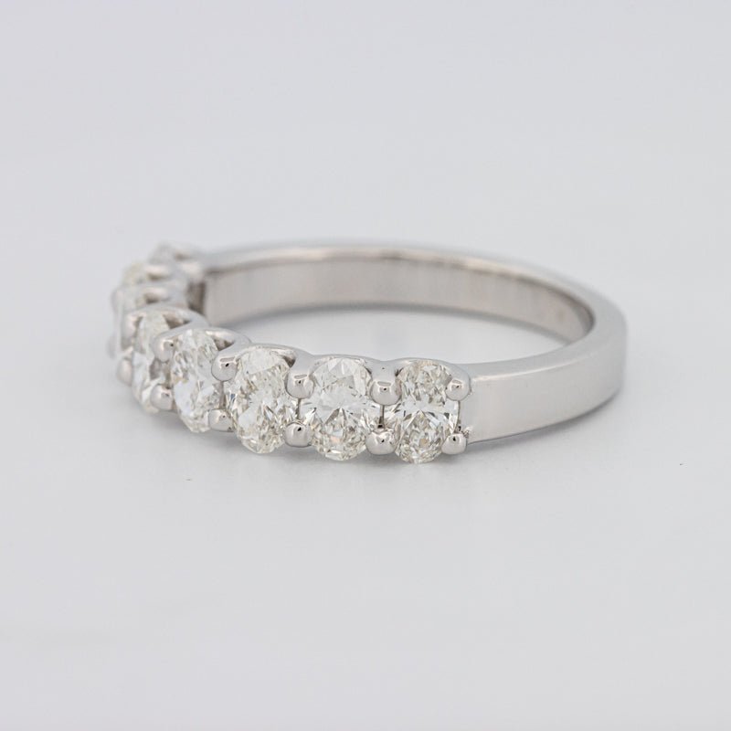 8 Half Oval Floating Eternity Ring - ZIZOV DIAMONDS