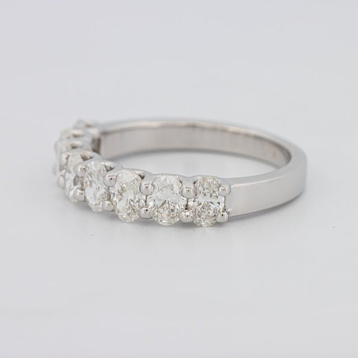 8 Half Oval Floating Eternity Ring - ZIZOV DIAMONDS