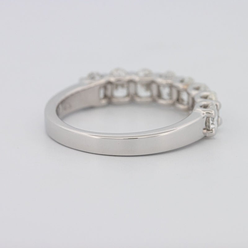 8 Half Oval Floating Eternity Ring - ZIZOV DIAMONDS