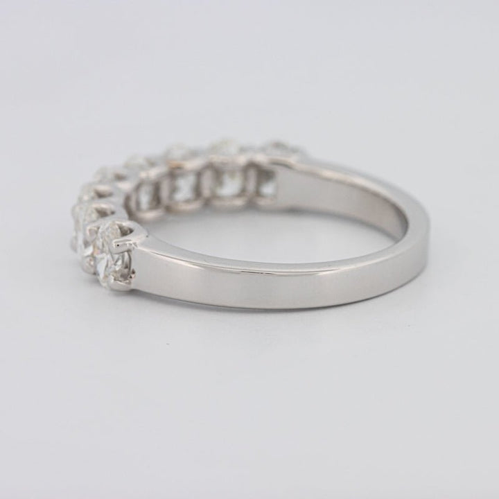 8 Half Oval Floating Eternity Ring - ZIZOV DIAMONDS