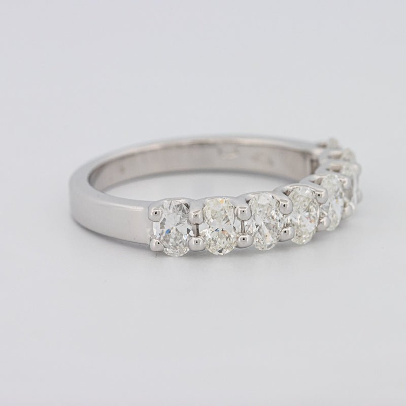 8 Half Oval Floating Eternity Ring - ZIZOV DIAMONDS