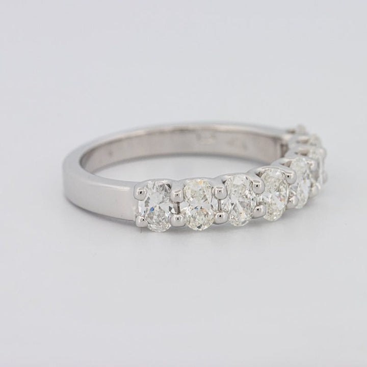 8 Half Oval Floating Eternity Ring - ZIZOV DIAMONDS