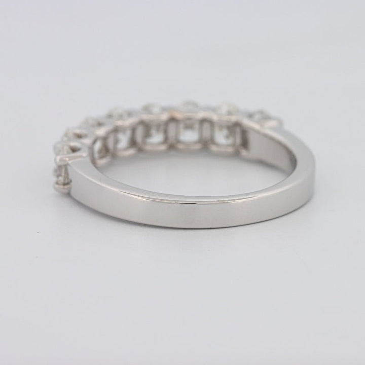 8 Half Oval Floating Eternity Ring - ZIZOV DIAMONDS