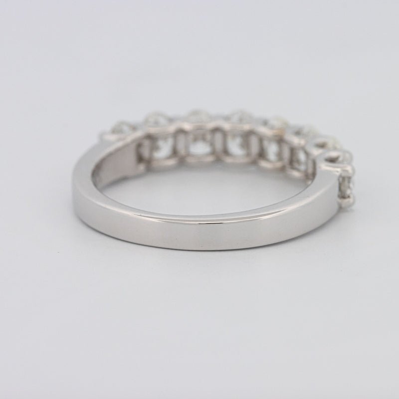 8 Half Oval Floating Eternity Ring - ZIZOV DIAMONDS