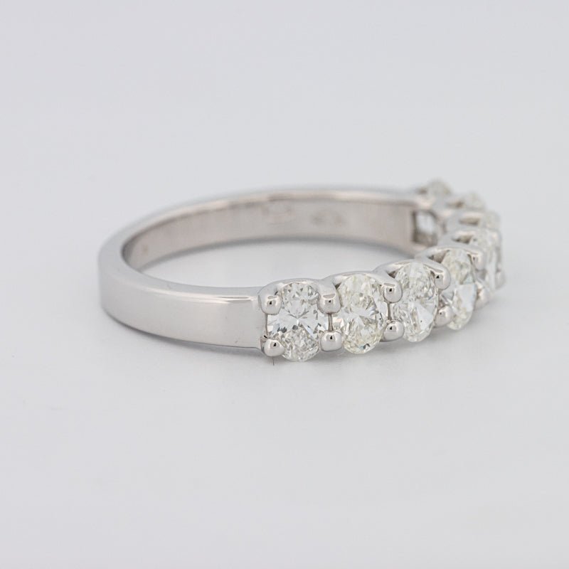 8 Half Oval Floating Eternity Ring - ZIZOV DIAMONDS
