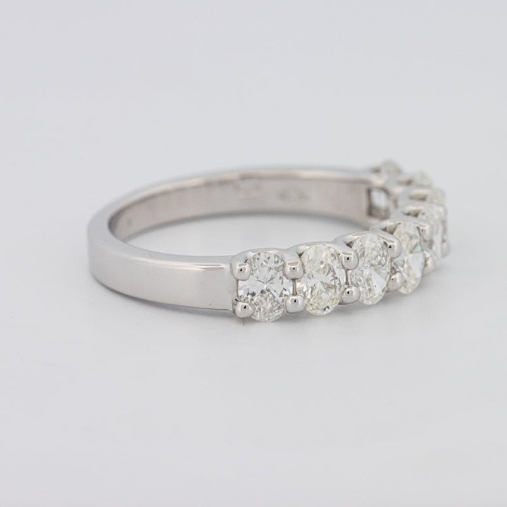 8 Half Oval Floating Eternity Ring - ZIZOV DIAMONDS