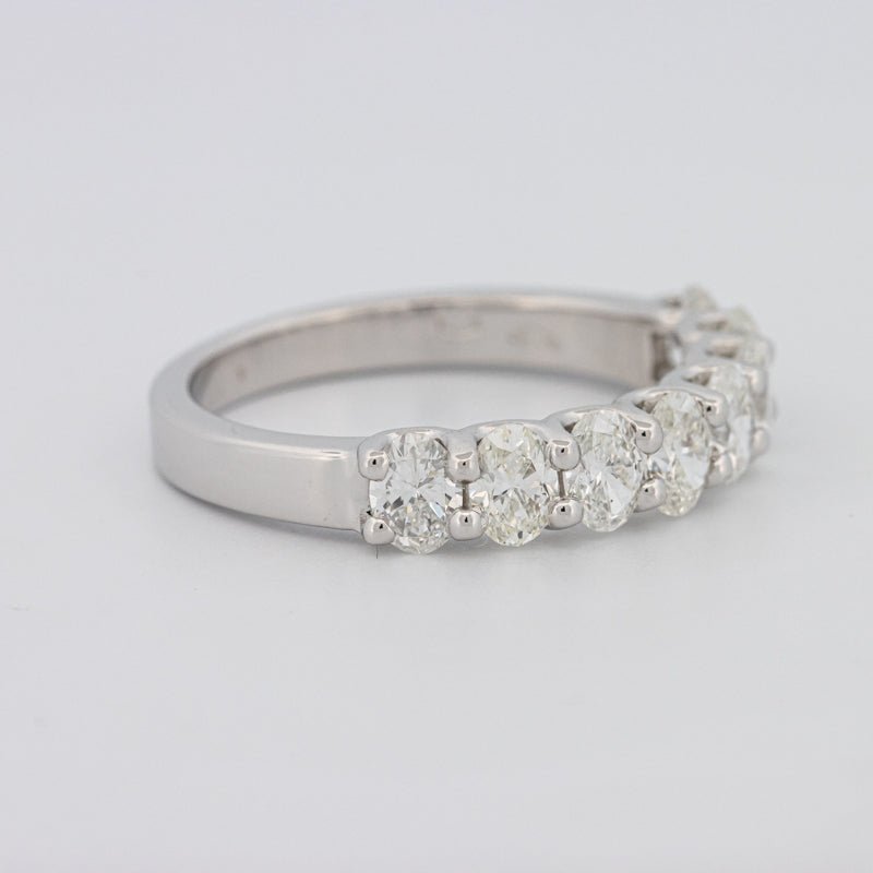 8 Half Oval Floating Eternity Ring - ZIZOV DIAMONDS
