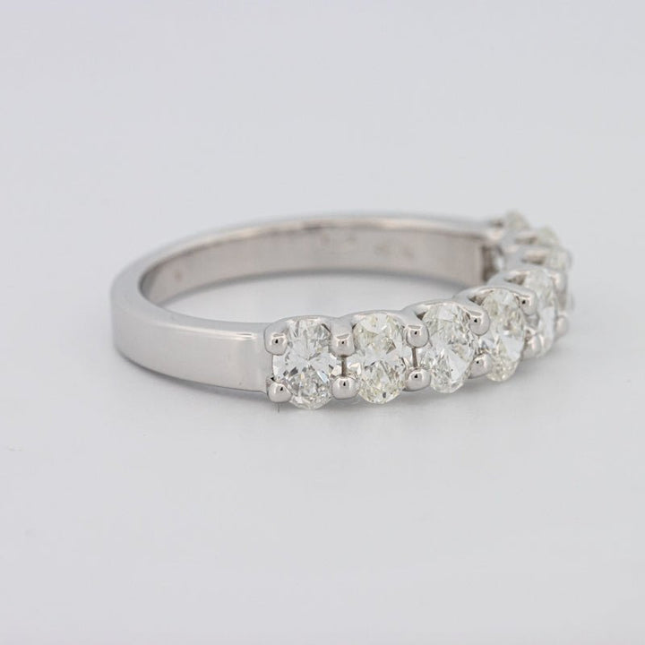 8 Half Oval Floating Eternity Ring - ZIZOV DIAMONDS