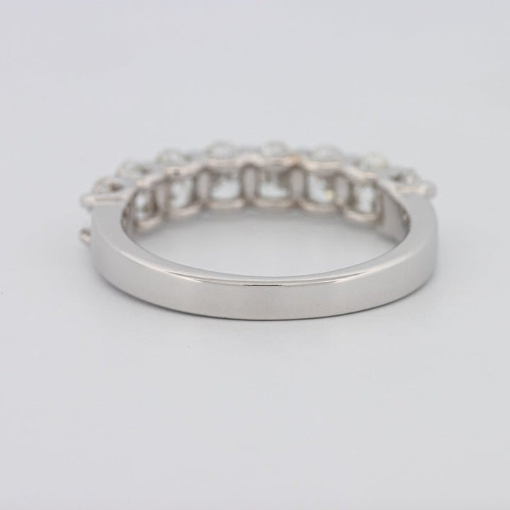 8 Half Oval Floating Eternity Ring - ZIZOV DIAMONDS