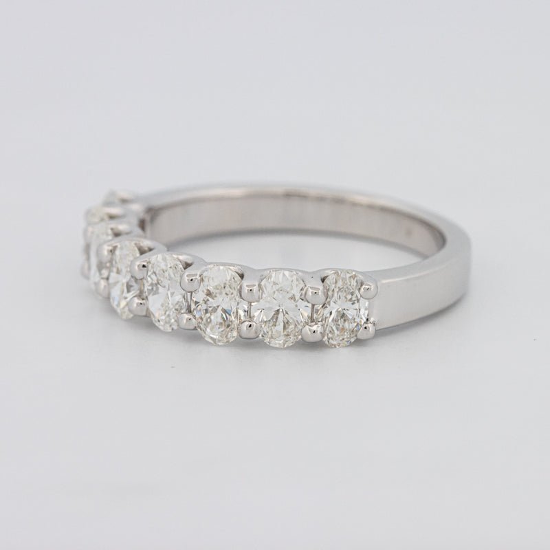 8 Half Oval Floating Eternity Ring - ZIZOV DIAMONDS