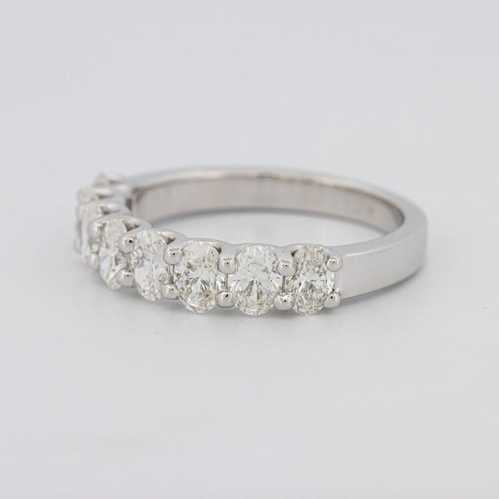 8 Half Oval Floating Eternity Ring - ZIZOV DIAMONDS