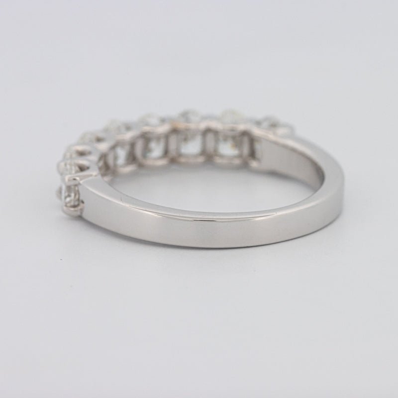 8 Half Oval Floating Eternity Ring - ZIZOV DIAMONDS